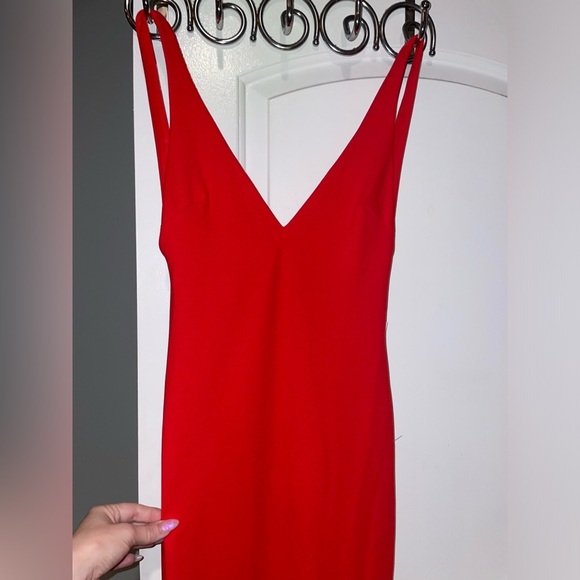 New! Katie May x Revolve Tina Red Low Back Gown in Cherry 🍒 Small NWT! - Picture 11 of 12
